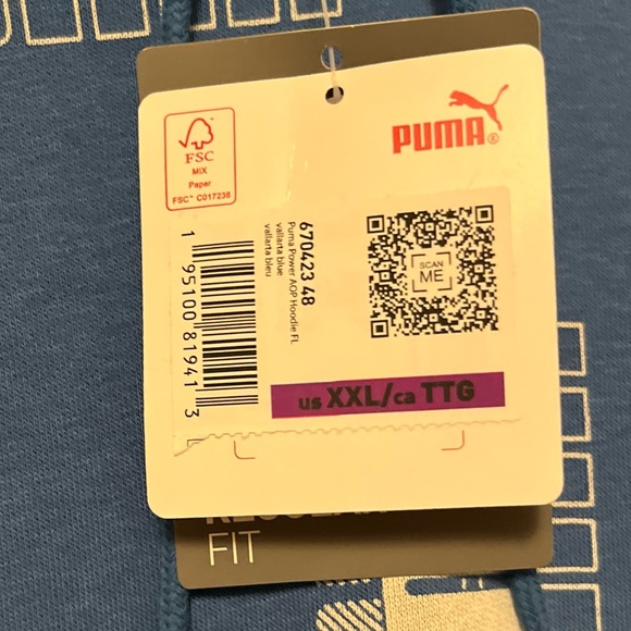 NWT Puma logo Cool Cat decal hoodie, Men’s XXL Brand New, Soft warm fleece. - Picture 6 of 13